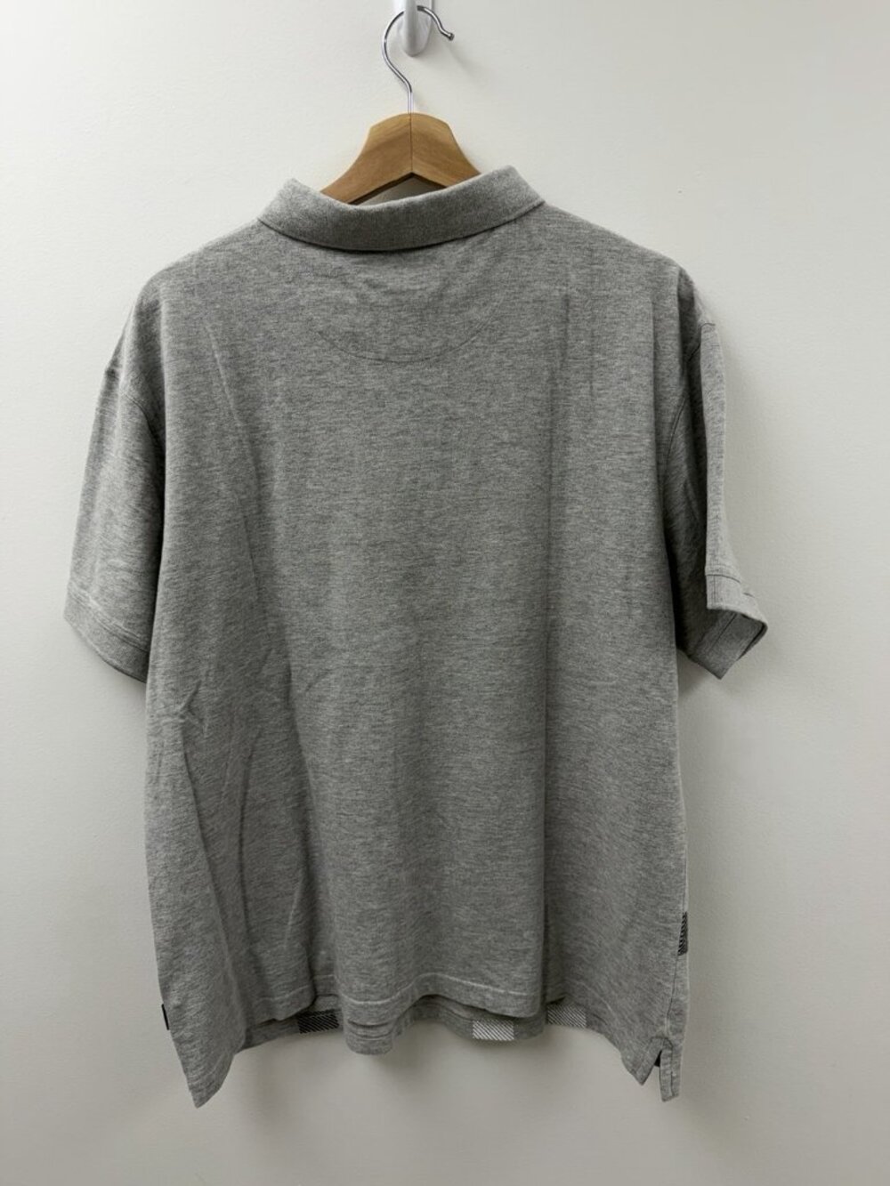 Barbour Blaine Tartan Short Sleeved Polo Shirt Classic Casual Preppy Sz XXL Grey - Picture 7 of 10